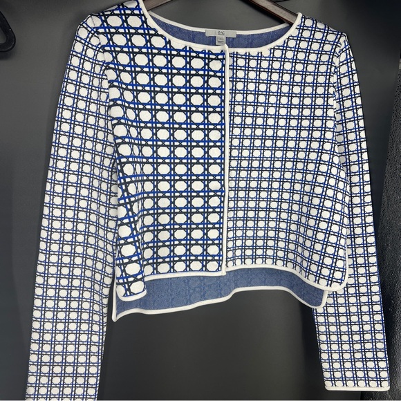 MATCHING SET - Zac Posen Knit Printed Jacket and Dress Set - Picture 5 of 17